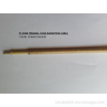 PEEK 75 OHM Coax Cable Radiation resistance